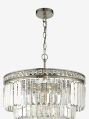Dar Lighting Grey Vyana 4 Light 4 Tier Pendant Ceiling Light - Image 3 of 5