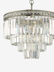 Dar Lighting Grey Vyana 4 Light 4 Tier Pendant Ceiling Light - Image 4 of 5