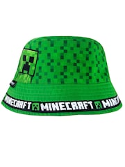 Character Green 100% Cotton Minecraft Reversible Bucket Hat - Image 4 of 6