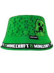 Character Green 100% Cotton Minecraft Reversible Bucket Hat - Image 5 of 6