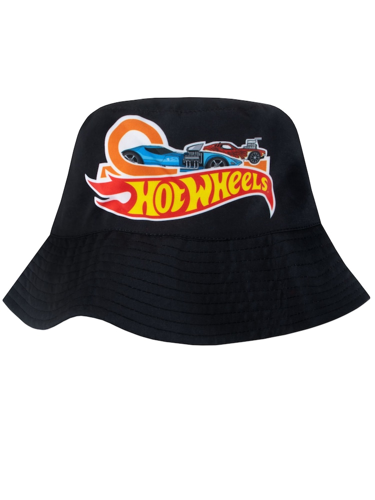 Character Black Hot Wheels 100% Cotton Hat - Image 1 of 4 Character Black Hot Wheels 100% Cotton Hat - Image 1 of 4