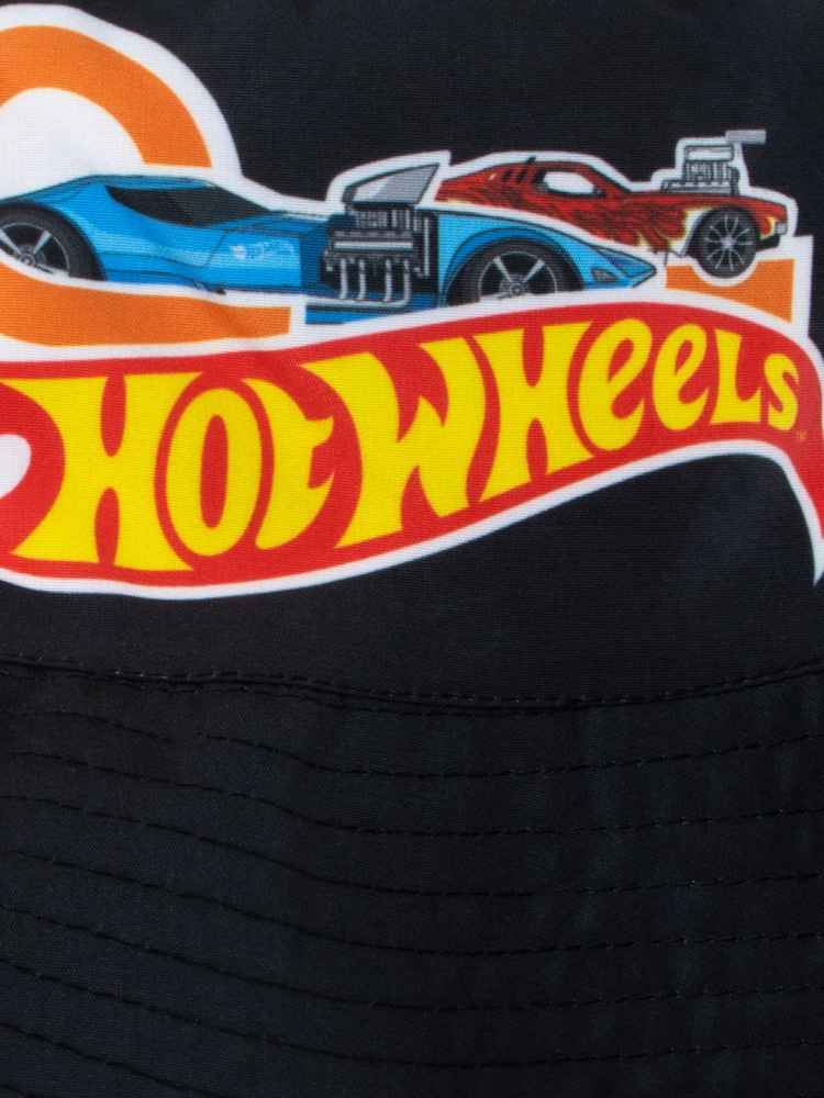 Character Black Hot Wheels 100% Cotton Hat - Image 4 of 4 Character Black Hot Wheels 100% Cotton Hat - Image 4 of 4
