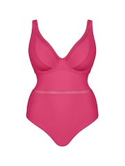 Curvy Kate Pink First Class Plunge Swimsuit - Image 5 of 5