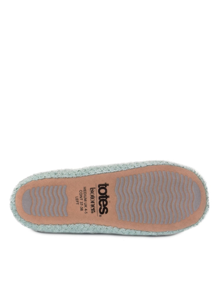 Totes Green Isotoner Popcorn Slippers - Image 5 of 5
