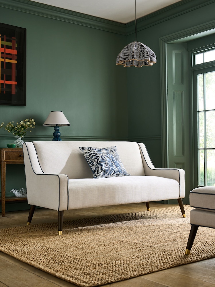 Nina Campbell Clabon Natural Rosebury Small 2 Seater Sofa - Image 1 of 9
