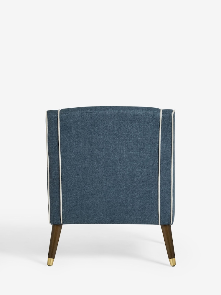 Nina Campbell Clabon Indigo Blue Rosebury Accent Chair - Image 8 of 8