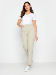 Blanco - Camiseta con cuello de pico PREMIUM de Long Tall Sally - Imagen 2 de 4