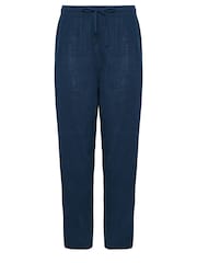 M&Co Blue Linen Joggers - Image 4 of 4