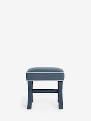 Nina Campbell Clabon Indigo Blue Rosebury Footstool - Image 2 of 8