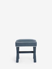 Nina Campbell Clabon Indigo Blue Rosebury Footstool - Image 6 of 8