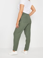 Зеленый - M&Co Linen Joggers - Изображение 3 из 5