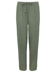 Зеленый - M&Co Linen Joggers - Изображение 5 из 5