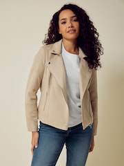 M&Co Natural Suede Jacket - Image 1 of 5