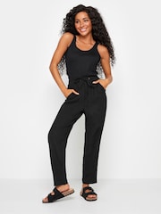 M&Co Black Petite Linen Joggers - Image 2 of 4