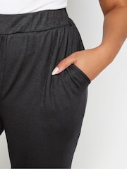 M&Co Black Petite Hareem Jersey Trousers - Image 4 of 5