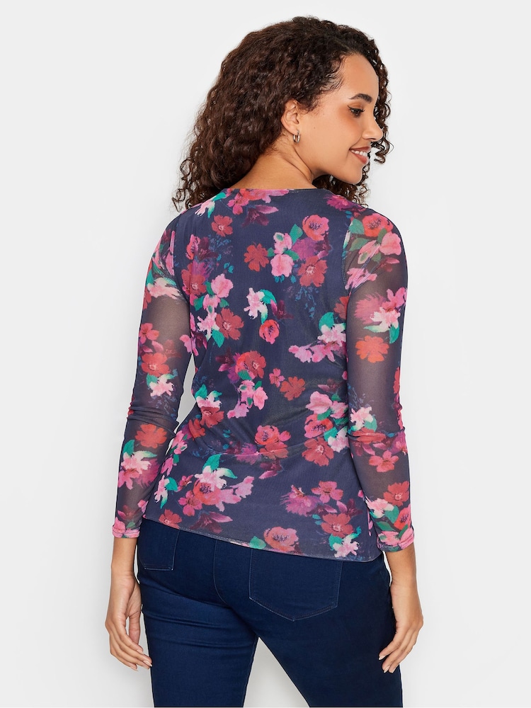Pink - M&Co Mesh Long Sleeve Top - Bild 2 von 4
