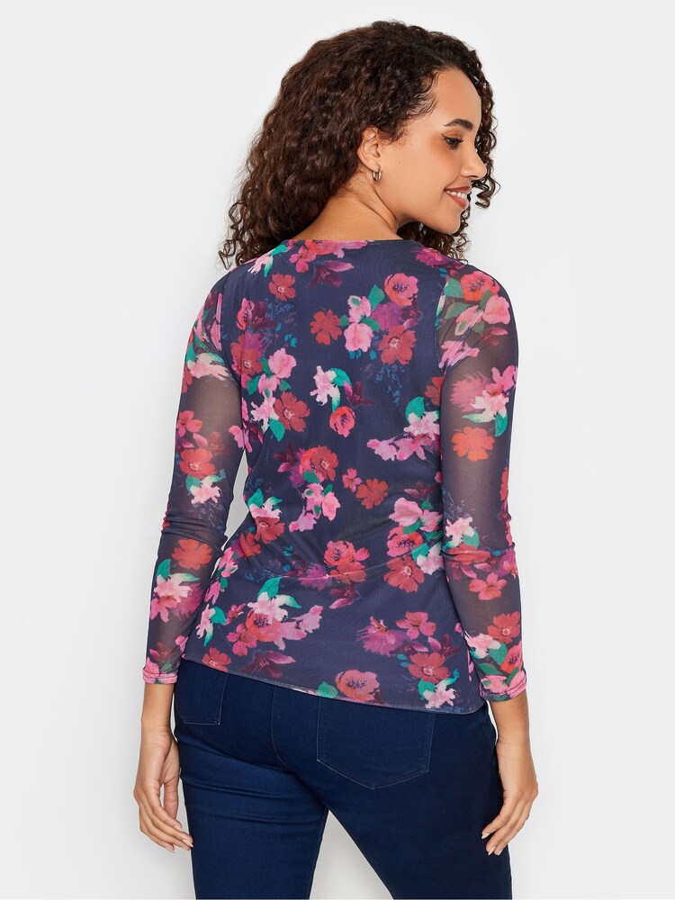 Pink - M&Co Mesh Long Sleeve Top - Bild 2 von 4 Pink - M&Co Mesh Long Sleeve Top - Bild 2 von 4