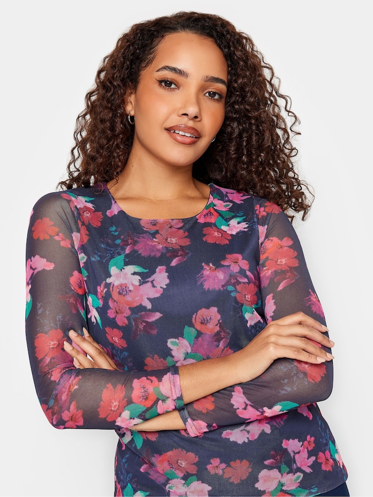Pink - M&Co Mesh Long Sleeve Top - Bild 4 von 4 Pink - M&Co Mesh Long Sleeve Top - Bild 4 von 4