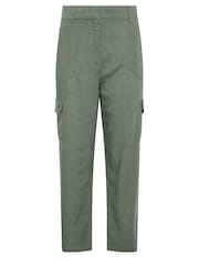 M&Co Green Relaxed Linen Cargo Trousers - Image 5 of 5