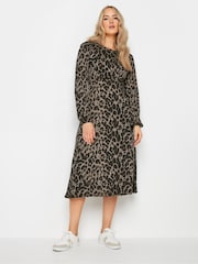 بني - فستان جميل بكم طويل من Long Tall Sally - صورة 2 من 5