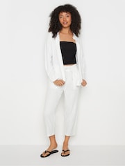 M&Co White Linen Button Up Shirt - Image 2 of 6