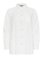 M&Co White Linen Button Up Shirt - Image 6 of 6