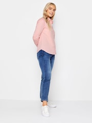 M&Co Pink White Cotton Poplin Long Sleeve Shirt - Image 2 of 4