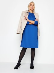 M&Co Blue Ponte Pocket Swing Dress - Image 3 of 6