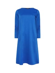 M&Co Blue Ponte Pocket Swing Dress - Image 6 of 6