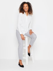 M&Co White White Cotton Poplin Long Sleeve Shirt - Image 1 of 5