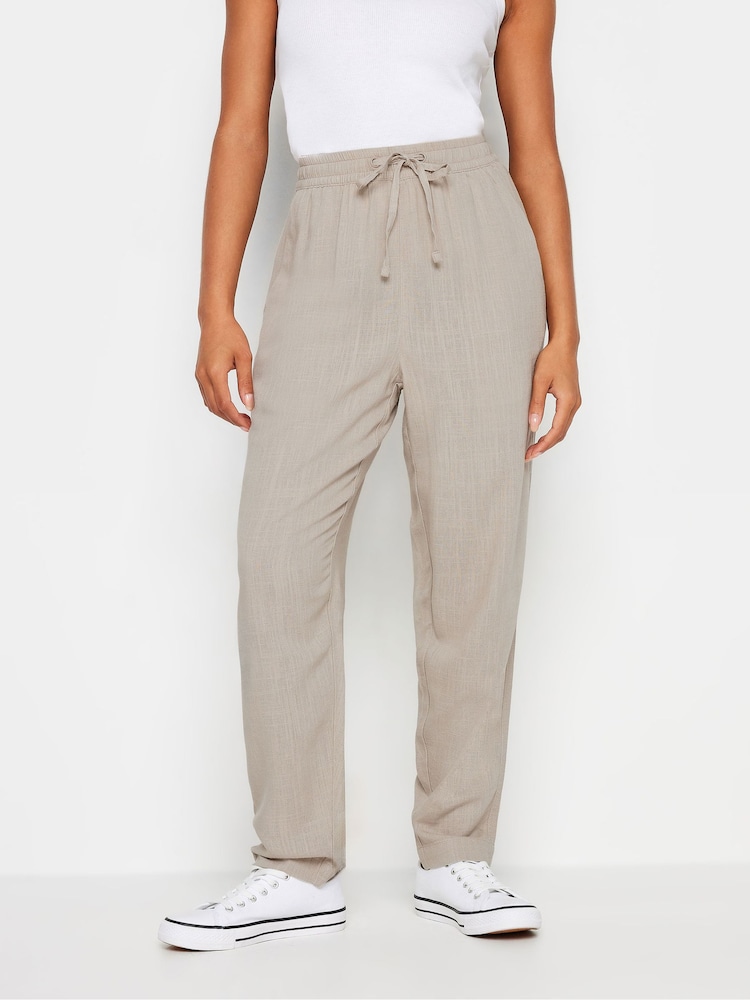 M&Co Natural Petite Linen Joggers - Image 1 of 5