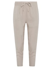 M&Co Natural Petite Linen Joggers - Image 5 of 5