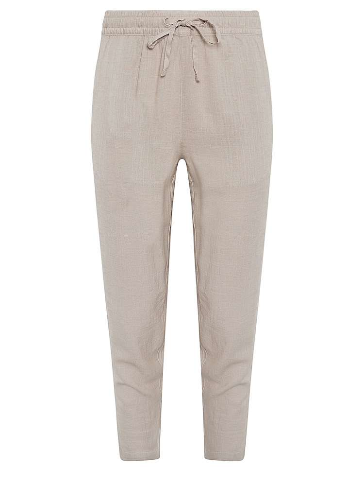 M&Co Natural Petite Linen Joggers - Image 5 of 5