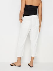 M&Co White Linen Cropped Joggers - Image 3 of 5