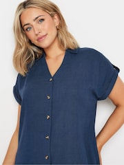 M&Co Linen Relaxed Shirt Dress - Image 4 of 5