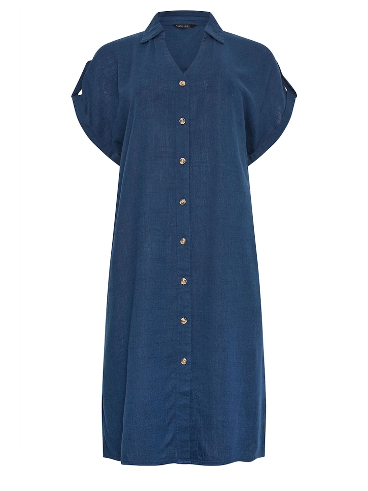 M&Co Linen Relaxed Shirt Dress - Image 5 of 5