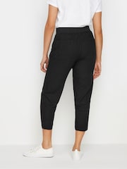 M&Co Black Linen Cropped Joggers - Image 3 of 5