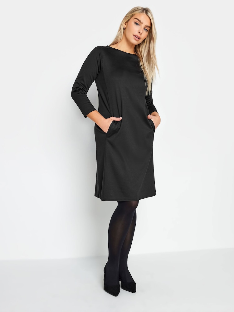 M&Co Black Ponte Pocket Swing Dress - Image 1 of 6