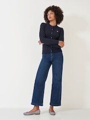 Crew Clothing Cable Knit 100% Cotton Cardigan - Image 2 of 5