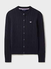 Crew Clothing Cable Knit 100% Cotton Cardigan - Image 5 of 5