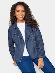 M&Co Blue Suede Jacket - Image 1 of 4