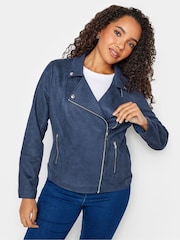M&Co Blue Suede Jacket - Image 4 of 4