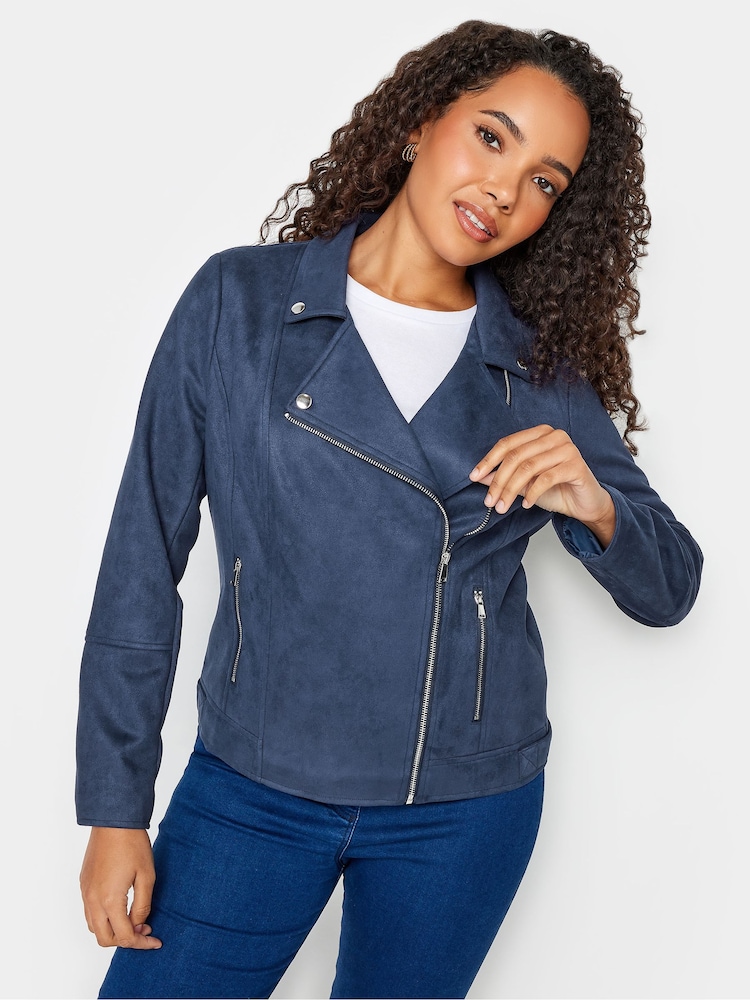 M&Co Blue Suede Jacket - Image 4 of 4