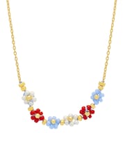 Estella Bartlett Red, Blue, White Daisy Chain Necklace - Image 2 of 3