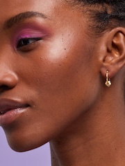 Estella Bartlett Gold Multi Flower Hoop Earrings - Image 3 of 3