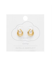 Estella Bartlett Gold Double Twisted Hoop Earrings - Image 2 of 3