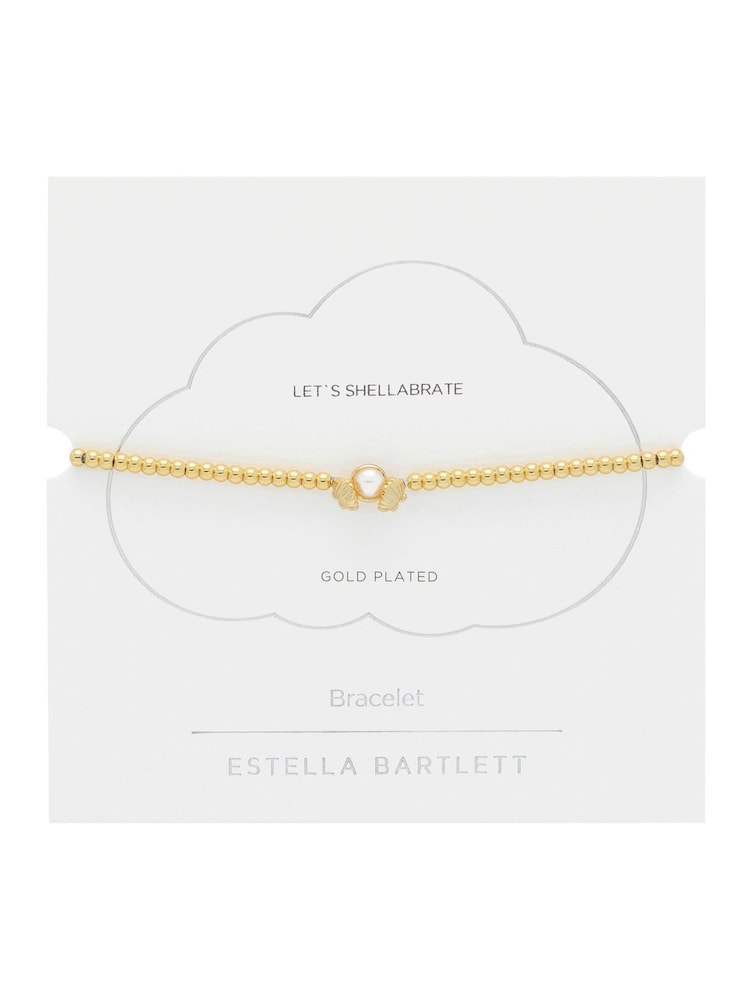 Estella Bartlett Gold Scallop Pearl Louise Bracelet - Image 2 of 3