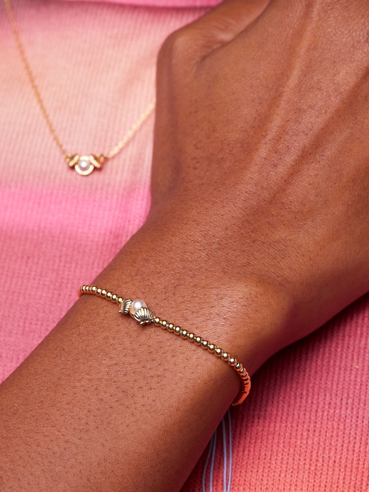 Estella Bartlett Gold Scallop Pearl Louise Bracelet - Image 3 of 3