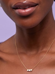 Estella Bartlett Gold Multi Heart Bead Necklace - Image 4 of 4