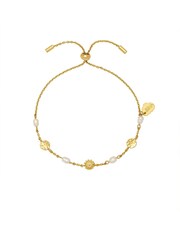 Estella Bartlett Gold Floral Pearl Bracelet - Image 1 of 3